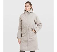 Craghoppers Rosalind Longline Hooded Waterproof Breathable Padded Jacket In Light Beige Light Beige