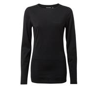 Craghoppers Women's Wool-Blend 'Merino II' Long-Sleeve Baselayer Top in Jet Black | Size: 18 Craghoppers Jet Black 18