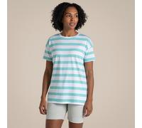 Craghoppers Women's Yago Short Sleeved Top Blue, Size: 18