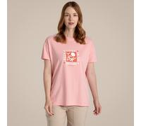Craghoppers Women's Yago Organic Short Sleeve T-Shirt, Shell Pink 14
