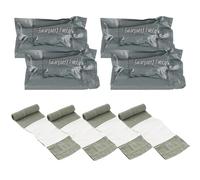 Cragmut 4 Pcs Israeli Bandage, 6" Military Tourniquet Compression Bandage for Emergency First Aid Combat Wound Care Self-Rescue