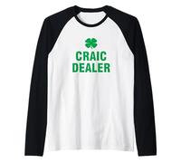 Craic Dealer St Patrick's Day Raglan Baseball Tee
