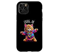 Craig Alaska USA Fun Cute Colorful Dancing Cat Design Case for iPhone 11 Pro