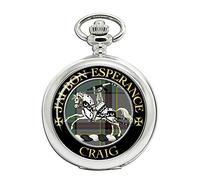 Craig French Scottish Clan Crest Full Hunter Pocket Watch