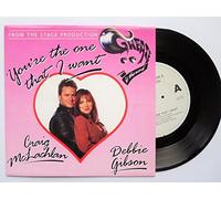 CRAIG MCLACHLAN & DEBBIE GIBSON - McLachlan, Craig & Debbie Gibson You're The One That I Want 7" Epic 659 5227 EX/EX 1993 picture sleeve