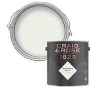 Craig & Rose Chalky Emulsion Paint Craftsmans White - 2.5L, White