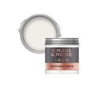 Craig & Rose 1829 Craftsman's White Chalky Emulsion Paint, 50Ml