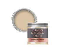 Craig & Rose 1829 Deep Sung Cream Chalky Emulsion Paint, 50Ml