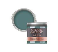 Craig & Rose 1829 French Turquoise Chalky Emulsion Paint, 50Ml