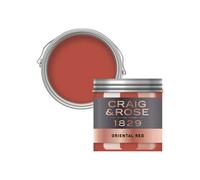Craig & Rose 1829 Oriental Red Chalky Emulsion Paint, 50Ml