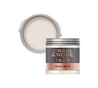 Craig & Rose 1829 Pearl White Chalky Emulsion Paint, 50Ml