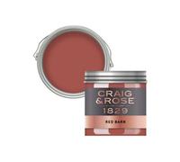 Craig & Rose 1829 Red Barn Chalky Emulsion Paint, 50Ml