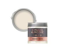 Craig & Rose 1829 Regency White Chalky Emulsion Paint, 50Ml