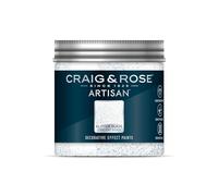Craig & Rose Artisan Glitter Glaze Paint Starlight Silver - 300ml