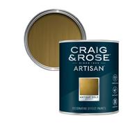 Craig & Rose Artisan Antique Gold Effect Mid Sheen Topcoat Special Effect Paint, 750Ml