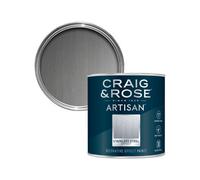 Craig & Rose Artisan Stainless Steel Silver Effect Mid Sheen Topcoat Special Effect Paint, 250Ml