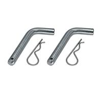 CRAKES 2 x Heavy Duty Trailer Hitch Pin and Clip 5/8 Inch Diameter for 2 Inch Diameter Receiver Ball Support