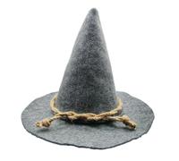 CRAKIIN Scarecrow Hat Adult Unisex Halloween Hat Wizard Witch Hat Costume Accessories for Men Women Cosplay Party Headwear Black Brown Grey