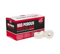 Cramer 950 Zinc Oxide Tape - Athletic Trainers Strapping Tape for Ankle, Wrist & Joint Support - Latex-Free, Easy Tear, Rigid Sport Tape for Injury Prevention & Training - 1.5" x 15yds, 32 Rolls