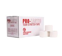Cramer ProLastic Tear Stretch Sport Tape - Easy Tear Athletic Strapping Tape for Sports Injuries, Support Tape for Foot and Ankle - Secure Fit & Durability - White - 3" x 7.5yds, 16 Rolls