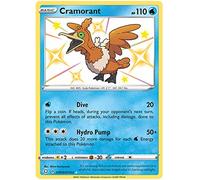 Cramorant SV030/SV122 Shiny Rare Pokemon Card (Shining Fates) + 1x TitanCards® Toploader