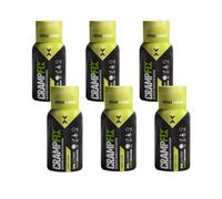 Crampfix Flip-Top Lid 50ml Squeeze Shot Bottle - Fast & Effective Relief from Muscle Cramp For Running, Cycling, Swimming & All Intensive Exercise - 6 Pack (Lemon)