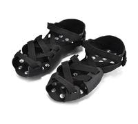 Crampons 1 Pair Climbing Crampons Anti-Skid 32 Studs Snow Ice Claw Shoes Spike Grip Stainless Steel Winter Outdoor Equipment