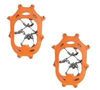 Crampons Crampons Anti Slip Bundled With Grips Chain Spike Stainless Steel Unisex Hiking Accessories(Orange M)