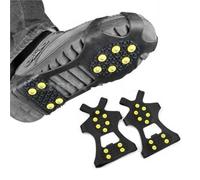 Crampons Crampons Snow Ice Claw Anti Skid Plastic Elastomer Climbing Shoes Spikes Grips Cleats Covers On Foot(L)