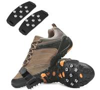 Crampons for Shoes, Ice Cleats for Boots with 7 Shoe Spikes, Anti Slip Snow Cleats, Ice Shoes Grippers, Walk Traction Cleats Shoe Chains for Women Men Walking Climbing Hiking Ice Fishing