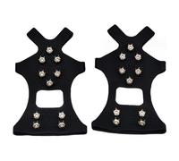 Crampons Ice Cleats Traction Cleats Snow Ice Grips 10 Spikes Fit Boot/Shoes For Adults Hiking Walking On The Traction Snow Grips