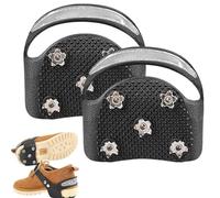 Crampons - TPE Nickel Plated Galvanized Iron XL, Ice Snow Grips | Ice Cleats Traction, 4 And 5 Teeth Anti Slip Spikes For Hiking Boots Walking Climbing In Winter Outdoor Use