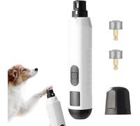 CRAMZDT 2026 New Silent Groom Pro Nail Grinder for Dogs, Nail Trimmer with LED Light & 5 Speeds, Quiet & Efficient Pet Grooming for Dogs and Cats (White)
