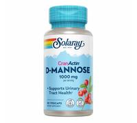 Solaray D-Mannose with CranActin Cranberry Juice Concentrate 60 VegCaps - New