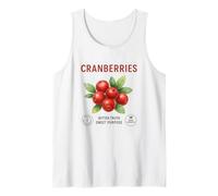 Cranberries Bitter Truth Sweet Purpose Vintage Farmer Retro Tank Top