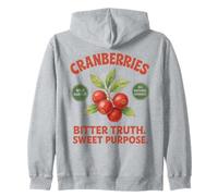 Cranberries Bitter Truth Sweet Purpose Vintage Farmer Retro Zip Hoodie
