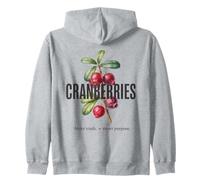 Cranberries Bitter Truth Sweet Purpose Vintage Farmer Retro Zip Hoodie