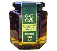 Cranberries in Acacia Honey - 480g | Raw & Natural | Ethically Harvested | Boosts Vitality and Immunity | Sustainable Packaging