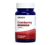 Cranberry 12,500mg Capsules - High Strength Cranberry Extract Supplement for Daily Wellness - 30 Vegan Capsules - Made in UK