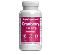 Cranberry 24,000mg with Vitamin C | 120 Vegan Tablets | 2 Months' Supply