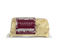 Cranberry Cheddar Cheese Barrel (145g). A Delicious Creamy Cheddar Cheese Sprinkled With Cranberries. The Ultimate Edible Gifts. The Chuckling Cheese Company.