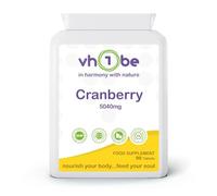 Cranberry Tablets 5040mg - 90 Vegan Tablets | High Strength Cranberry Supplement for UTI Prevention - Urinary Tract, Bladder Support & Kidney Cleanse | 3 Month Supply | Non-GMO, UK Made by vh1be