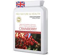 Cranberry Tablets | 5040mg x 90 Natural Cranberry Tablets | UTI Support | Suitable for Vegans | 3-Month Supply | High Strength Cranberry Supplement | Made in The UK | Easy to Swallow