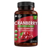 Cranberry Tablets Triple Strength 30000mg - 120 Supplements + Vits C&D