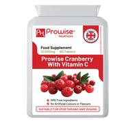 Triple Strength Cranberry 30,000mg Added with Vitamin C - 180 Vegan Tablets I UTI Support for Women I Easy to Swallow Tablets I Made in The UK by Prowise Healthcare