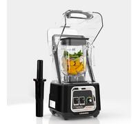 CRANDDI Professional Smoothie Blender, 2200W, Commercial Soundproof with Removable Soundproof Shield for Crushing Ice, Smoothies, Puree, Self-Cleaning, 50 oz, 110V K80 Black Pearl