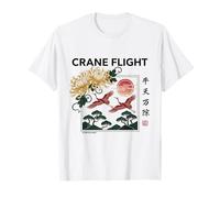 Crane Aesthetic in Japan Retro 80's 90's Vaporwave Harajuku T-Shirt