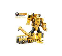 (crane) Alloy toy deformation five-in-one engineering vehicle King Kong robot model boy toy