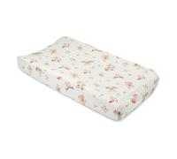 Crane Baby Changing Pad Cover, 100% Cotton Sateen Exterior Change Pad Cover, Butterfly, 16" x 32", Fitted Changing Pad Covers, Changing Table Pad Cover for Nursery, Baby Registry or Shower Gift