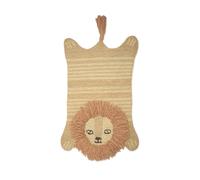 Crane Baby Safari Nursery and Toddler Room Décor, Wool Floor Rug for Boys and Girls, Lion Shape, 23" x 36"